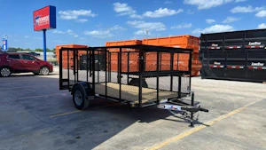 Texas Bragg 12'x77" Landscape Trailer w/ 4' Sides & 4' Gate (L1)