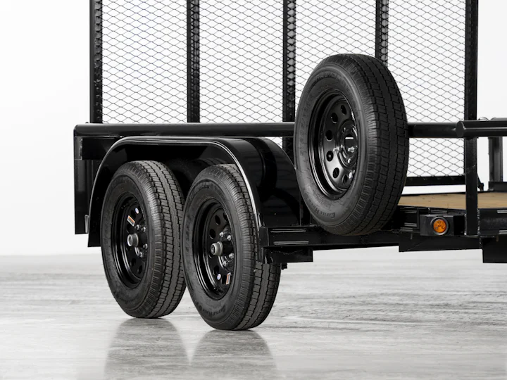 Texas Bragg 12 ft Pipe-Top Utility Trailer, studio view 8