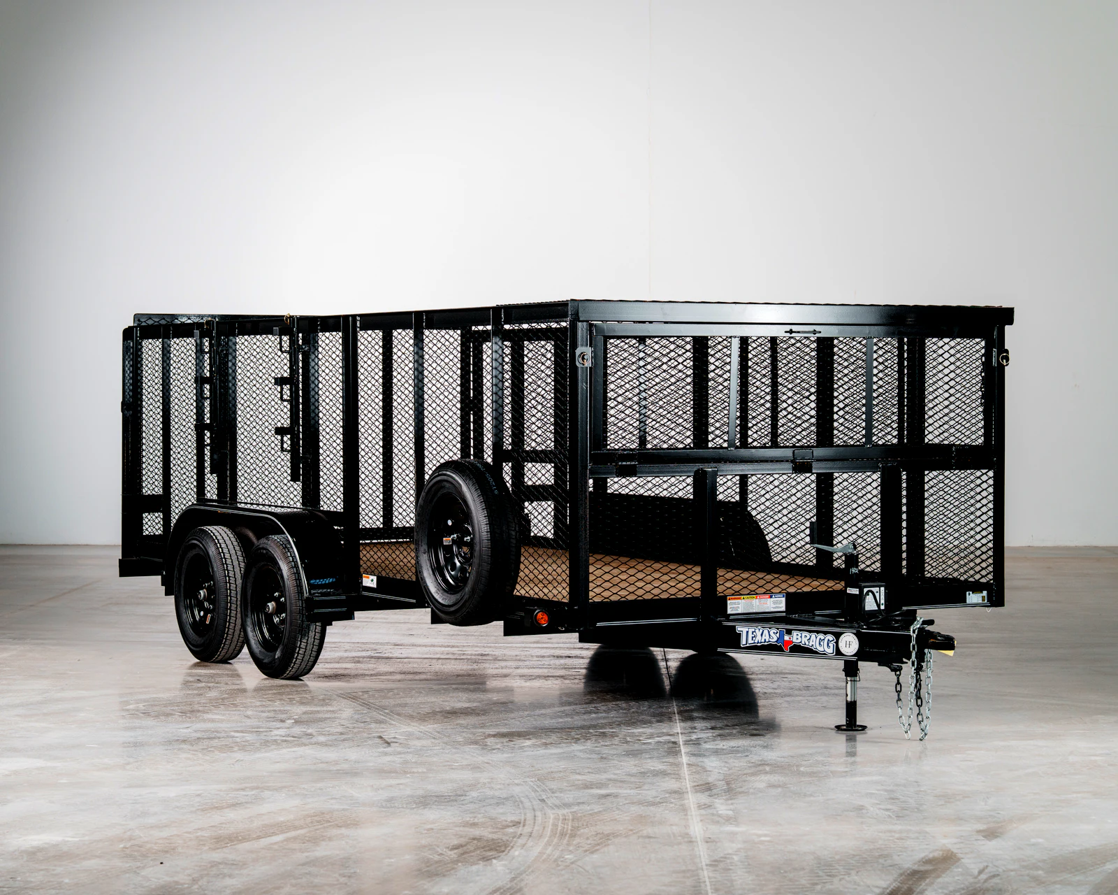 Texas Bragg Landscape Trailer with 4 ft Sides, studio view 1 Texas Bragg Landscape Trailer with 4 ft Sides, studio view 1