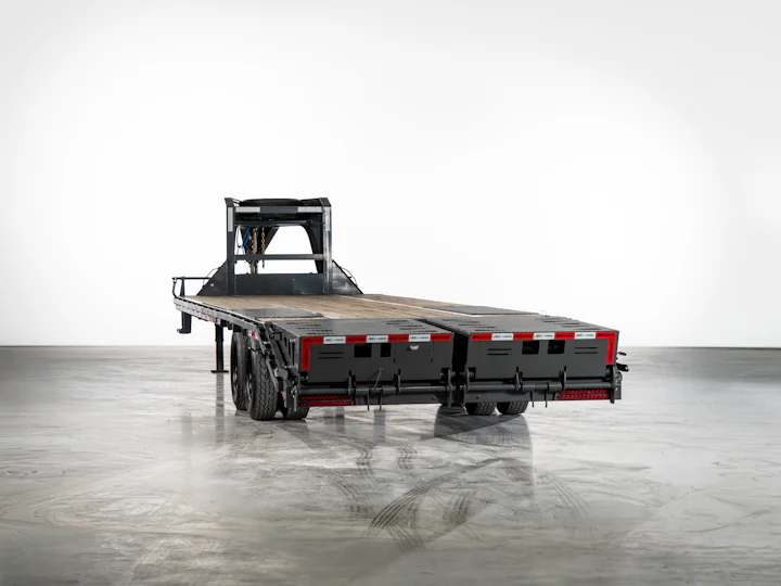 ARC Trailers Gooseneck Flatbed Trailer with Duals, studio view 2