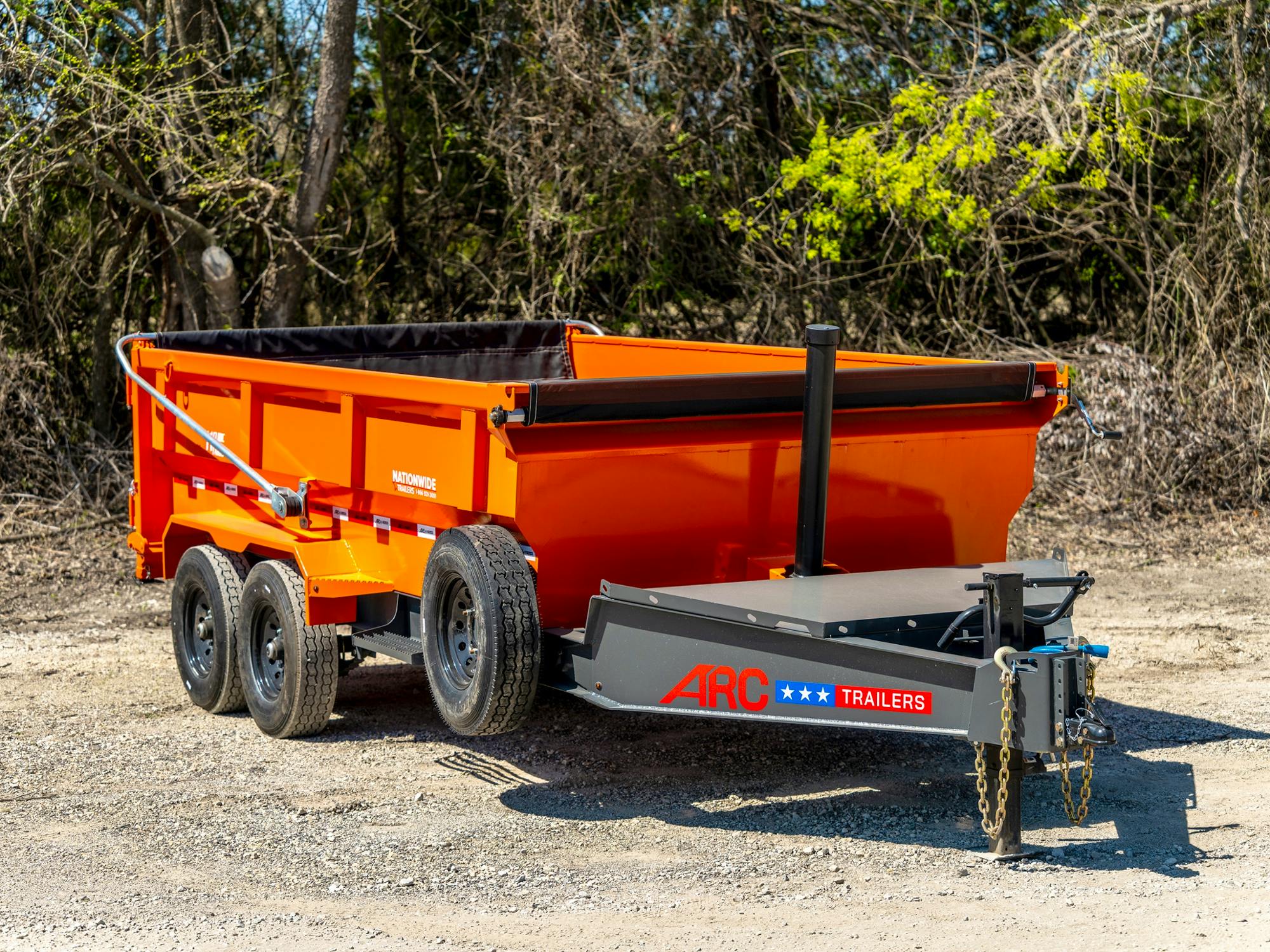 ARC Trailers 14'x83" Telescopic Dump Trailer w/ 3' Sides (BDT) - Stock #A-BDT-14143-GYOR-D72BS-14P-ST2 - Image 1 of 3