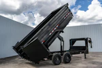 PJ Trailers 14'x83" Low Pro High Side Dump Trailer w/ 4' Sides (DM) Stock #92354 - Thumbnail 10