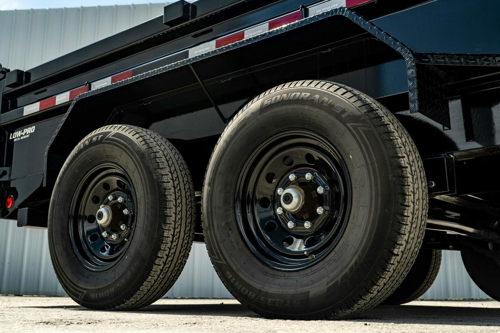 PJ Trailers 14'x83" GN Low Pro Dump Trailer w/ 2' Sides (DL)