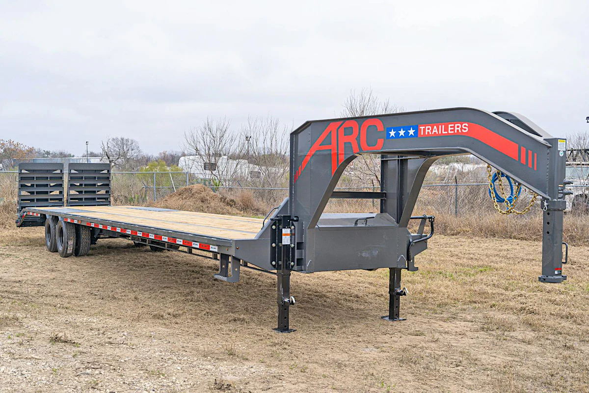 ARC Trailers 40'x102" 20k Gooseneck Flatbed Trailer w/ Duals (GDD) - Stock #90234 - Image 1 of 10 ARC Trailers 40'x102" 20k Gooseneck Flatbed Trailer w/ Duals (GDD) - Stock #90234 - Image 1 of 10