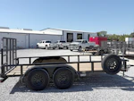Top Hat 14'x83" Pipe Top Tandem Axle Utility Trailer w/ Ramp Gate Stock #96032 - Thumbnail 5