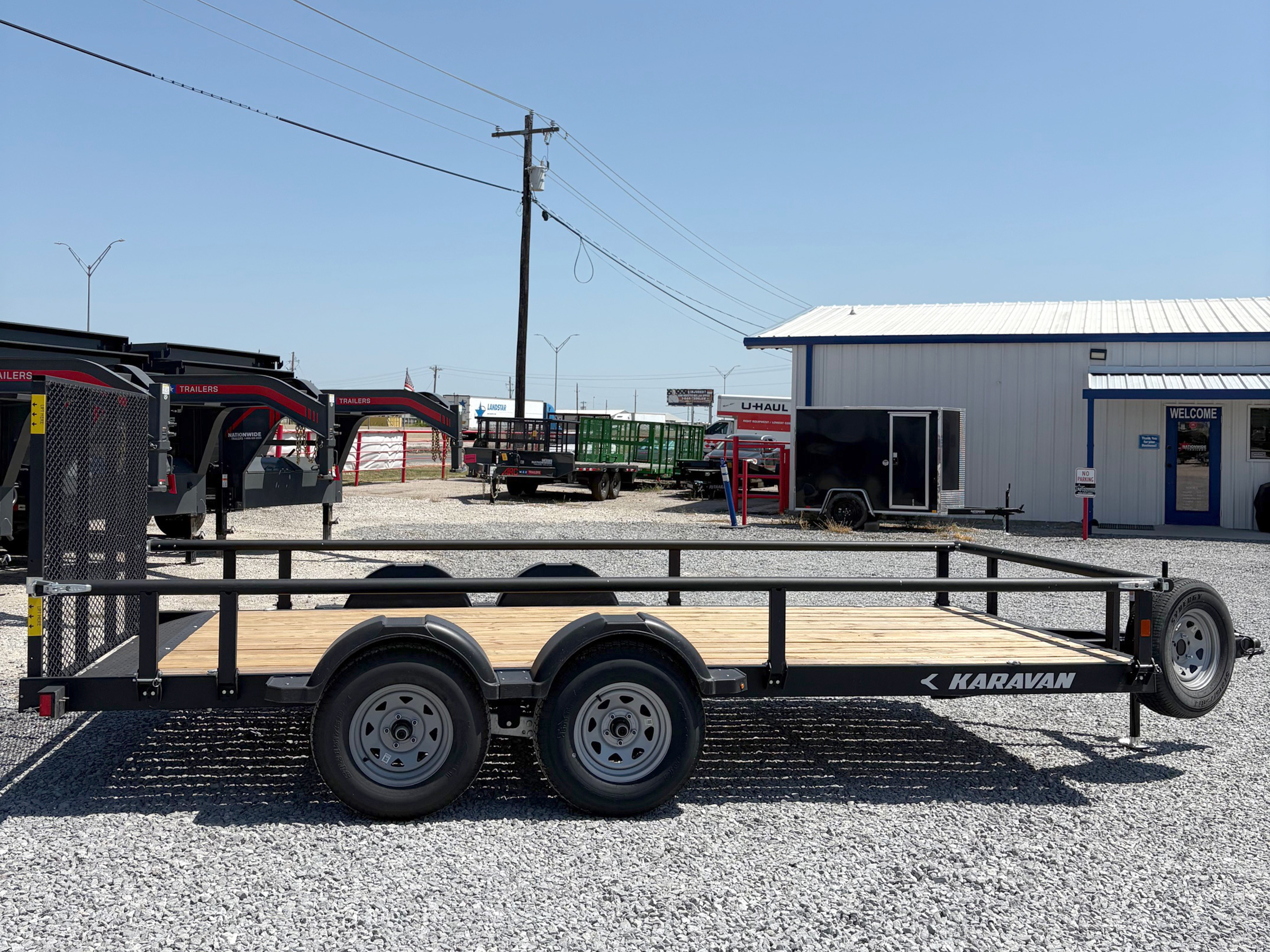 Karavan Tandem Axle Utility Trailer w/ Ramp Gate