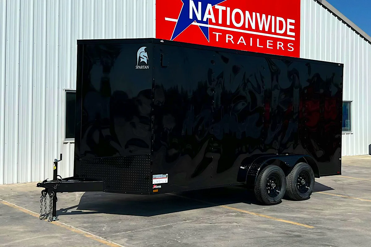 Spartan 7'x16' Tandem Axle Cargo Trailer (TA) - Stock #92525 - Image 1 of 2 Spartan 7'x16' Tandem Axle Cargo Trailer (TA) - Stock #92525 - Image 1 of 2