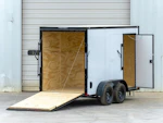 Spartan 6 x 12 ft · white blackout · 7 ft interior · plywood floor Stock #89341 - Thumbnail 3