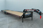 PJ Trailers 40'x102" 18k Gooseneck Flatbed Trailer w/ Singles (LX) Stock #91286 - Thumbnail 2
