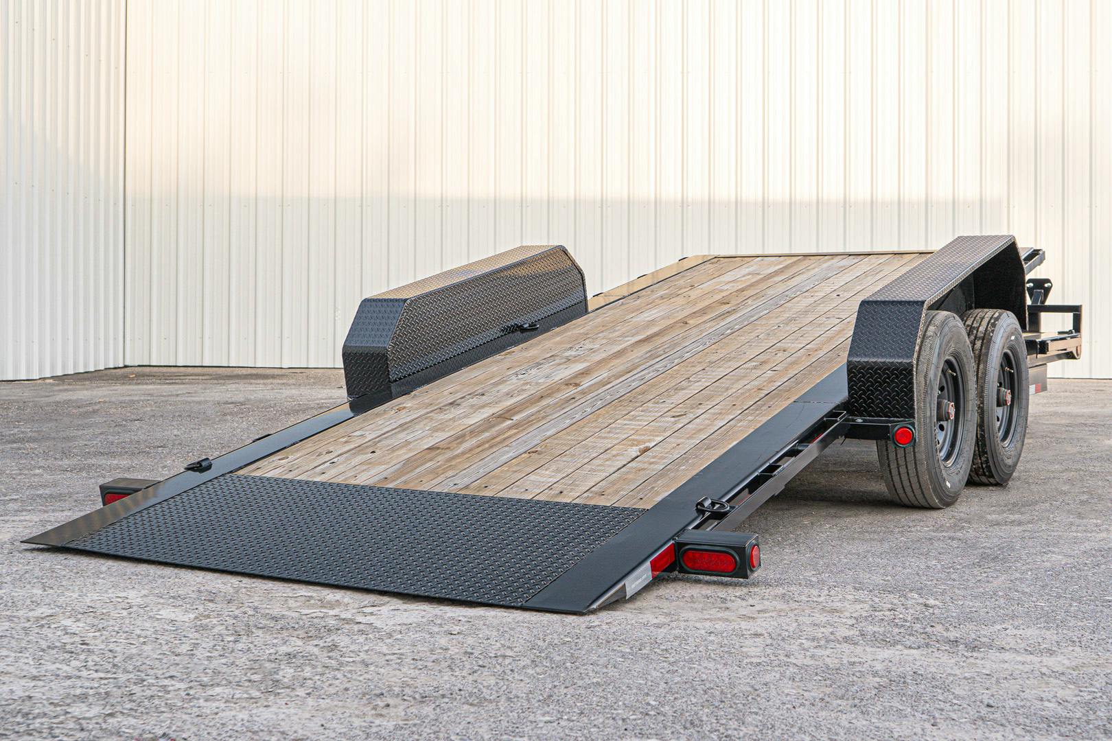 PJ Trailers 20'x82" 6" Channel Hydraulic Equipment Gravity Tilt Trailer (TJ)