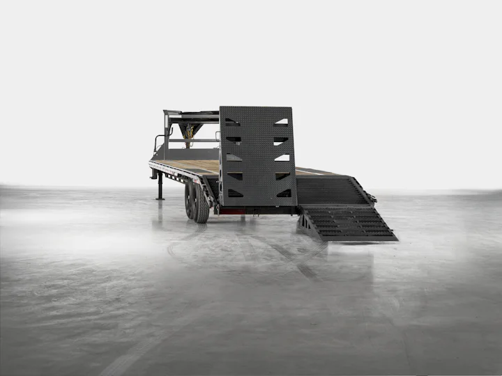 Arc Trailers 14K Gooseneck Flatbed Trailer, studio view 14