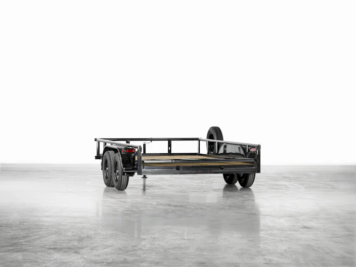 Texas Bragg 12 ft Pipe-Top Utility Trailer, studio view 11