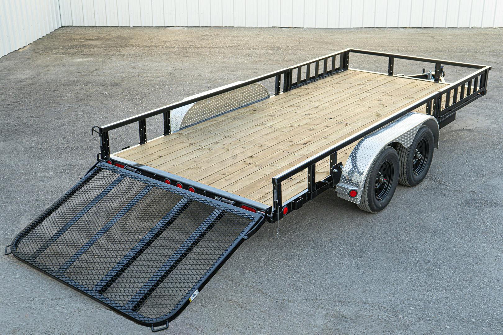 PJ Trailers 20'x83" Tandem Axle 4" Channel Utility Trailer (UL)