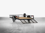 Texas Bragg 12'x77" Utility Trailer w/ 4' Gate (U2) Stock #texas-bragg-12x77-bp2b-13nb-355b-s-s4g-bk-smt-pt - Thumbnail 4