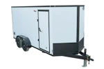CellTech 7'x16' All-Steel Enclosed Cargo Trailer w/ Rear Ramp Door (C2) Stock #90755 - Thumbnail 1