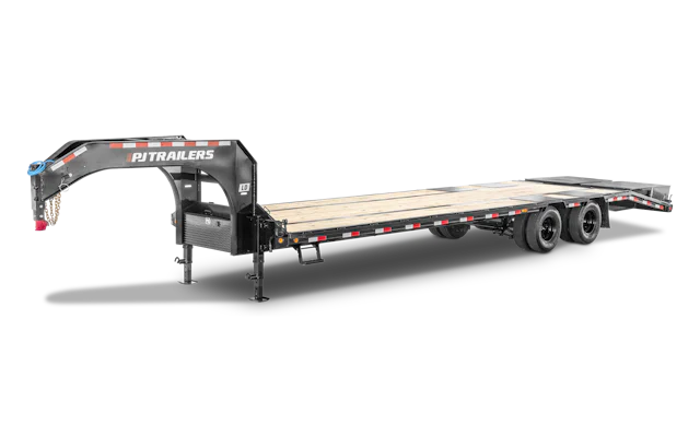 PJ Trailers 40'x102" Gooseneck Low Pro Flatbed Trailer w/ Duals (LD)