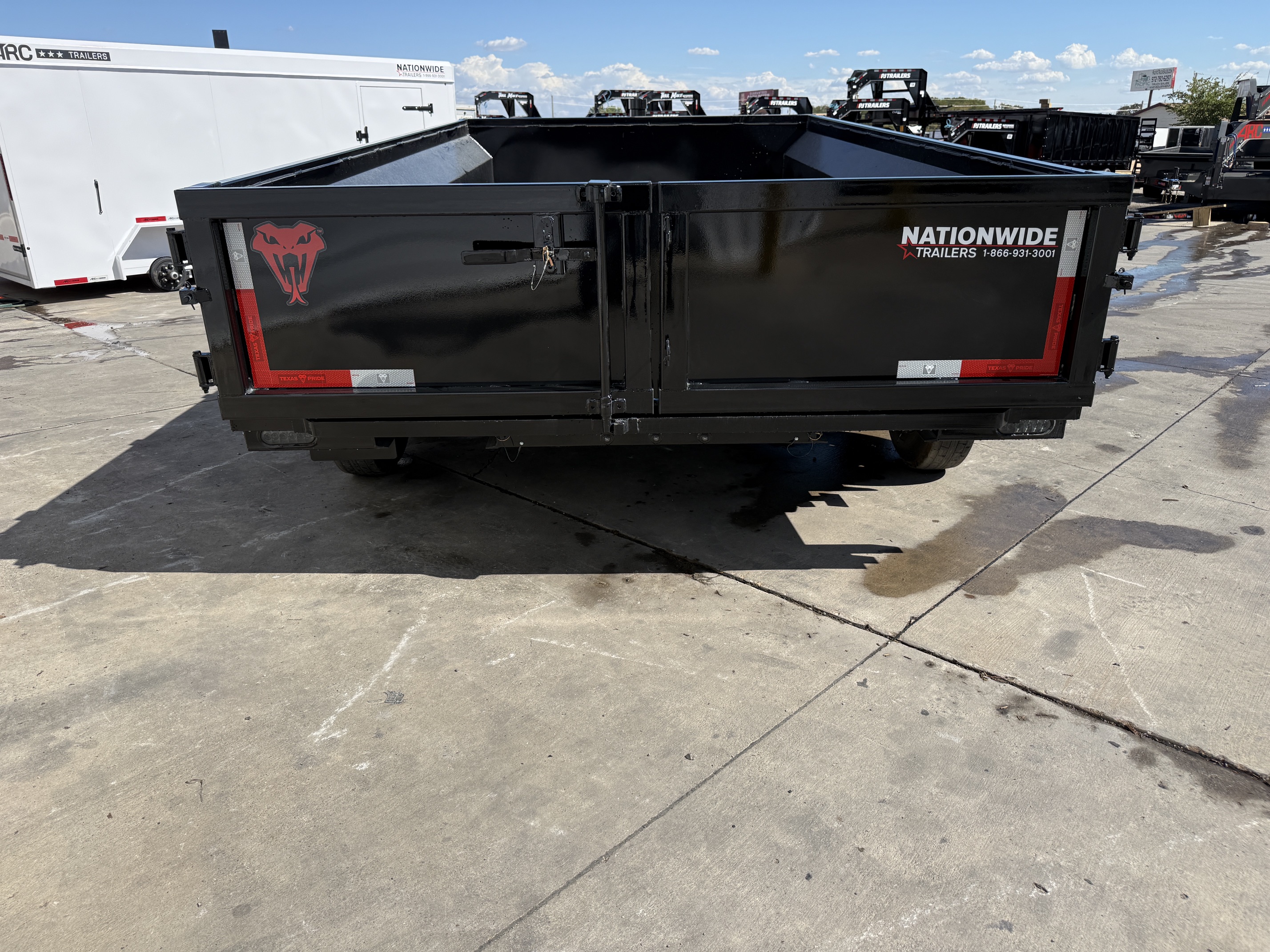 Texas Pride 14'x83" Telescopic Dump Trailer w/ 24" Sides & Rear Barn Doors