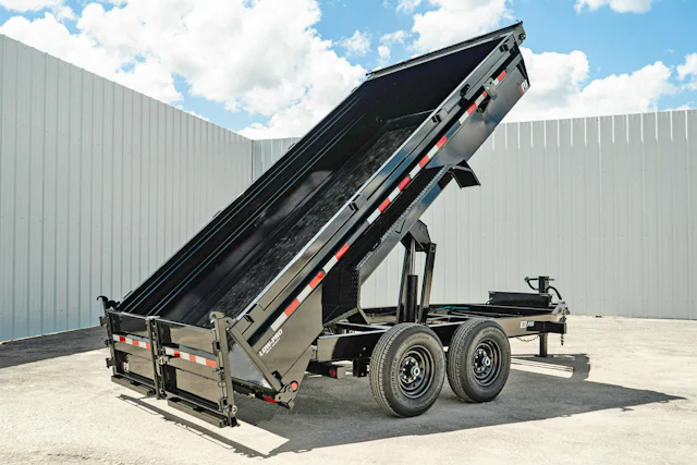PJ Trailers 14'x83" Low Pro Dump Trailer w/ 2' Sides (DL)