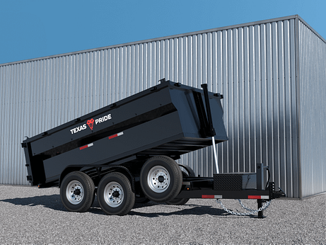 Texas Pride 16'x83" Telescopic Dump Trailer w/ 24" Sides & Rear Barn Doors