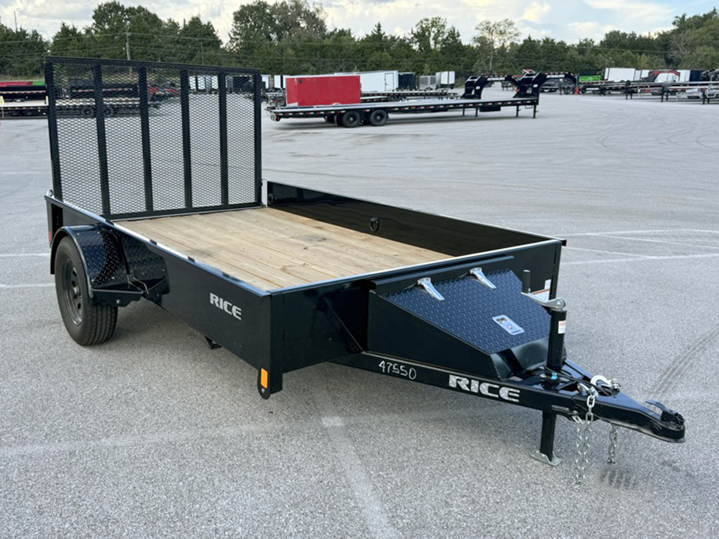Rice 10'x77" Utility Trailer w/ 4' Ramp Gate (SST7610)