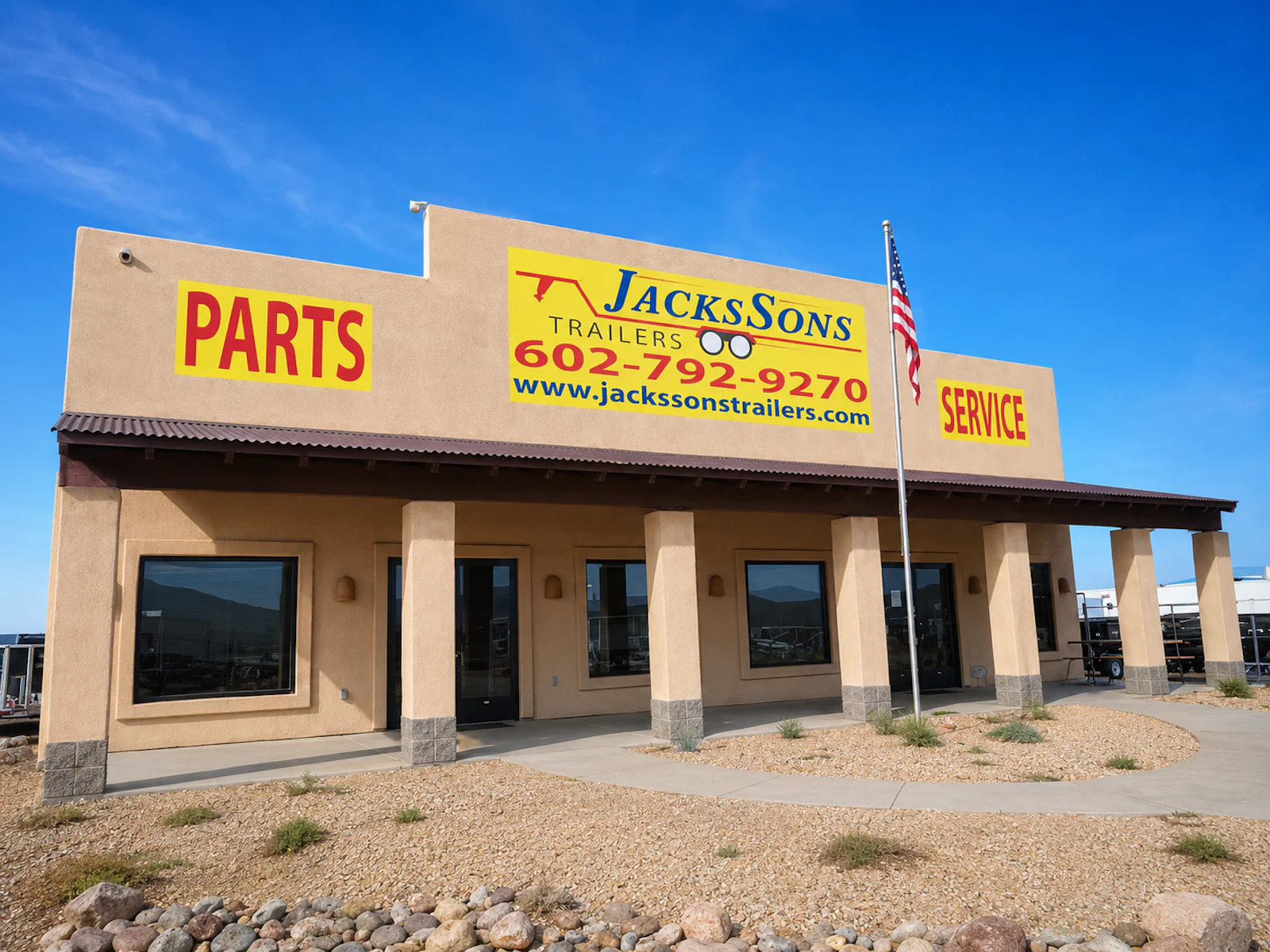 Nationwide Trailers New River storefront