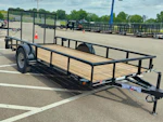 Texas Bragg 14'x77" Utility Trailer w/ 4' Gate (U1) Stock #88928 - Thumbnail 1