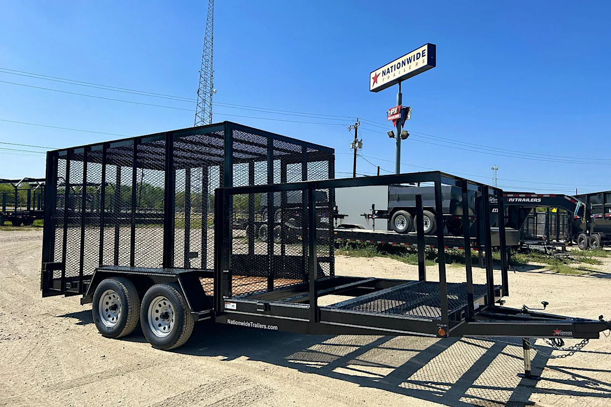 Texas Bragg 18'x83" Porta Potty Trash Trailer w/ Tandem Axle (ST) - Stock #90894 - Image 1 of 9 Texas Bragg 18'x83" Porta Potty Trash Trailer w/ Tandem Axle (ST) - Stock #90894 - Image 1 of 9