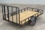 PJ Trailers 12'x77" Single Axle 4" Channel Utility Trailer (U7) Stock #92842 - Thumbnail 9