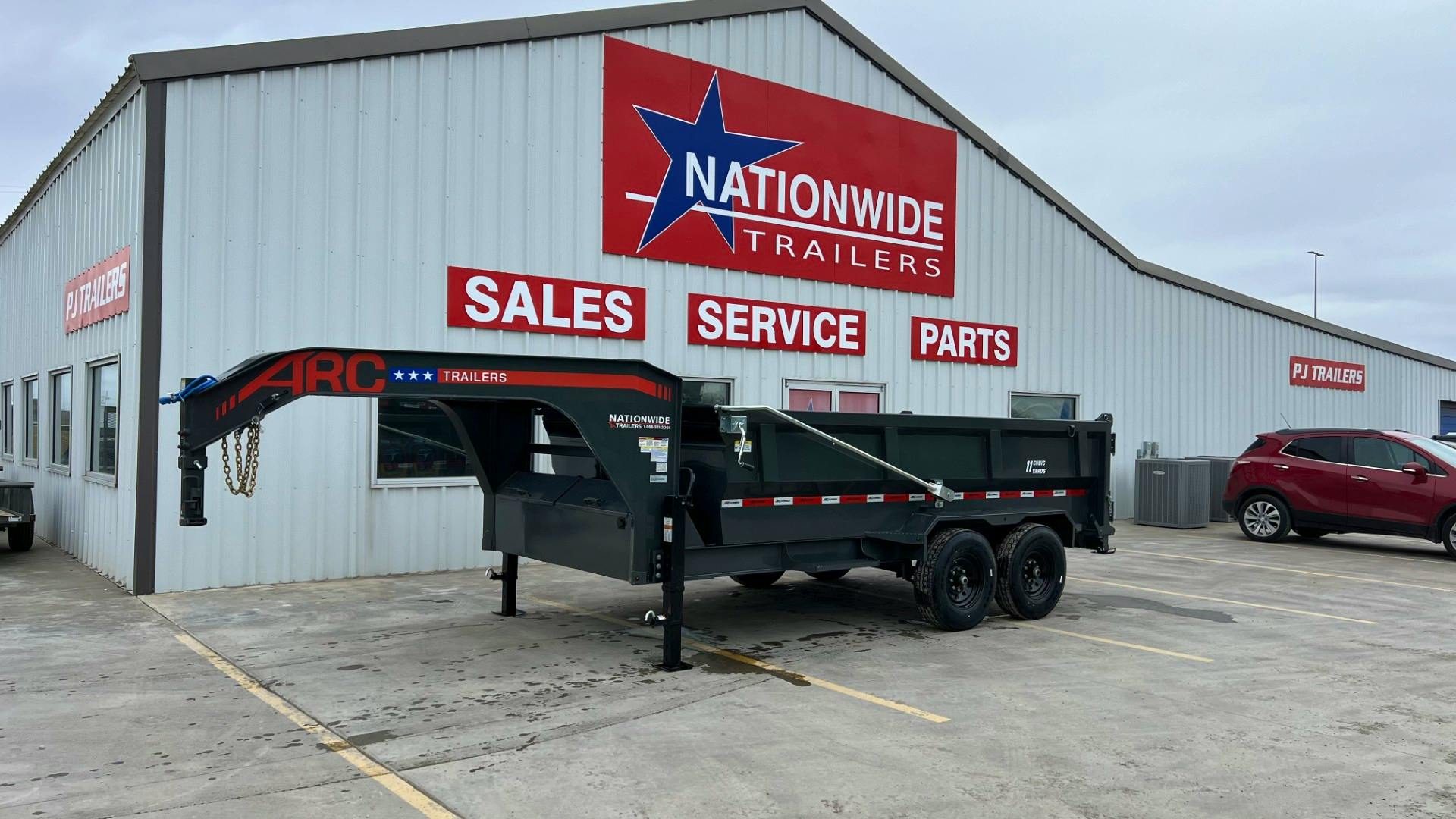 ARC Trailers 14'x83" Gooseneck Telescopic Dump Trailer w/ 3' Sides (GDT)