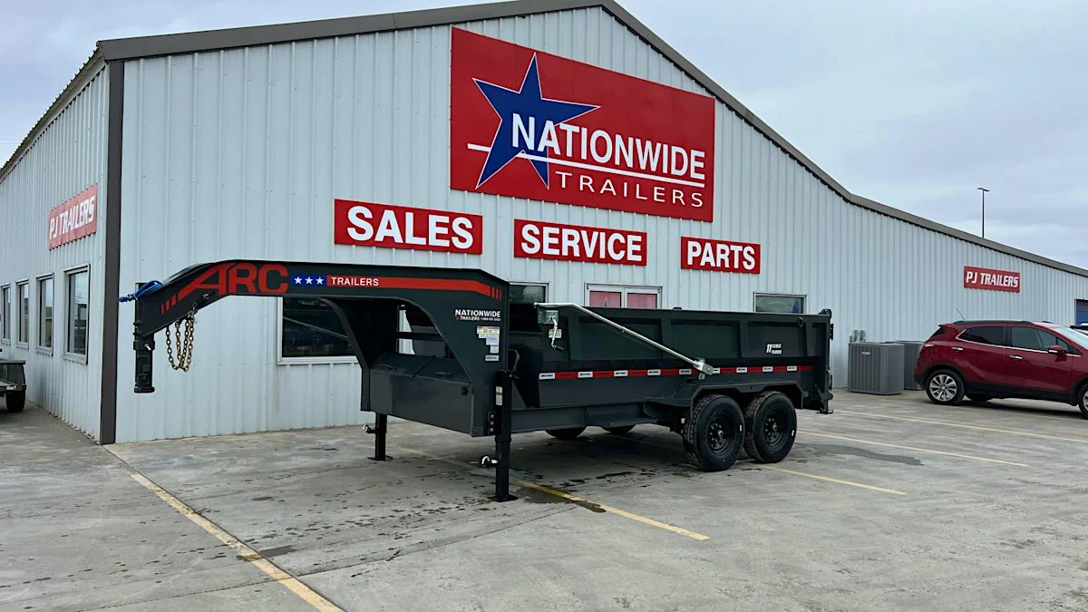 ARC Trailers 14'x83" Gooseneck Telescopic Dump Trailer w/ 3' Sides (GDT) - Stock #arc-a-gdt-14143-gygy-d72bs-14p-st2 - Image 1 of 6 ARC Trailers 14'x83" Gooseneck Telescopic Dump Trailer w/ 3' Sides (GDT) - Stock #arc-a-gdt-14143-gygy-d72bs-14p-st2 - Image 1 of 6