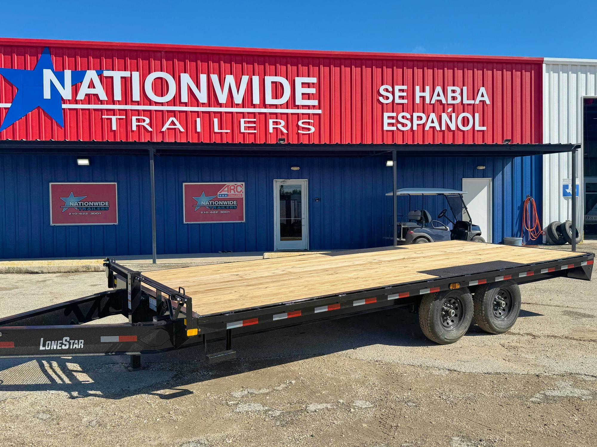 LoneStar 20'x102" 8" I-beam Deckover Trailer