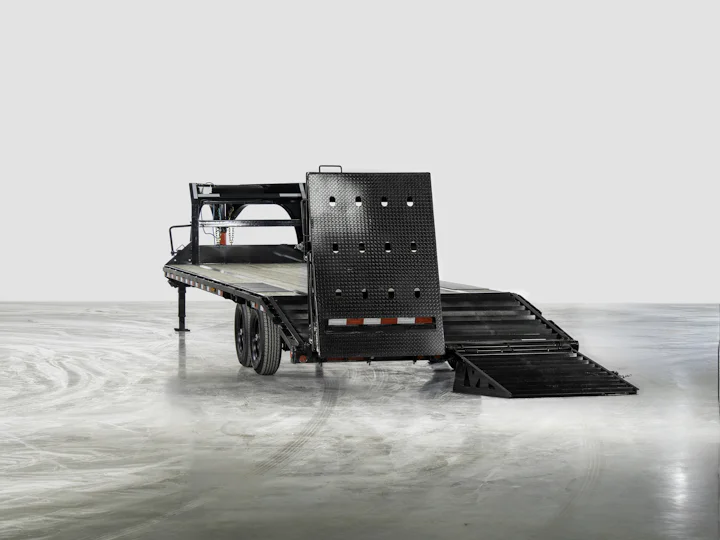 PJ Trailers Low-Pro Flatdeck With 7K Singles, studio view 4
