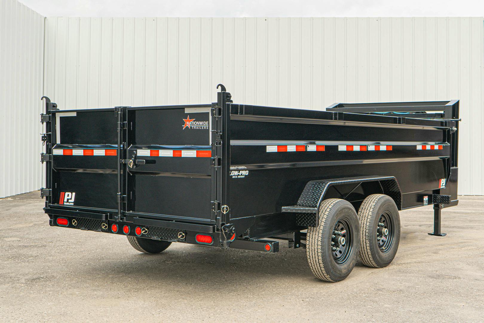 PJ Trailers 16'x83" Low Pro High Side Dump Trailer w/ 3' Sides (DM)
