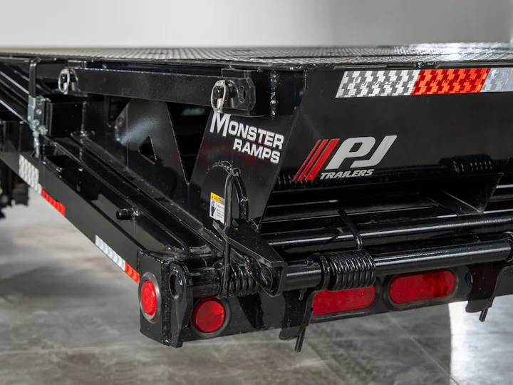 PJ Trailers Low-Pro Flatdeck With 7K Singles, studio view 13