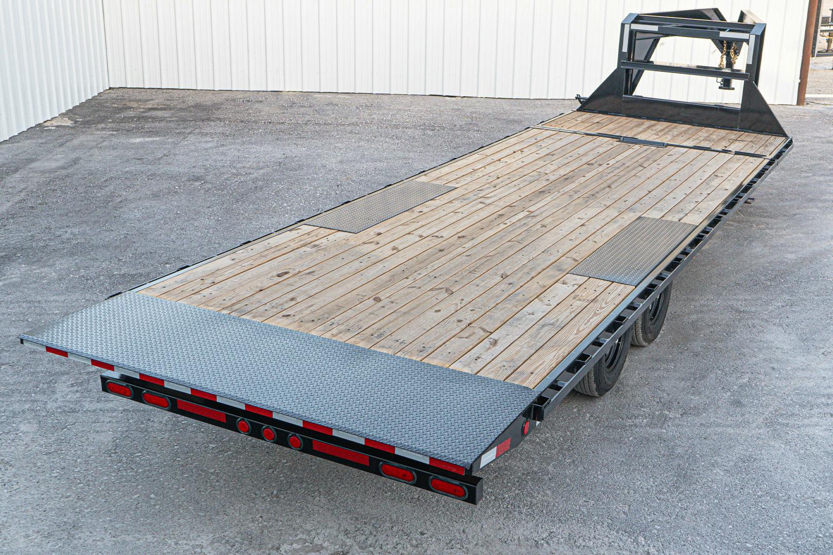 PJ Trailers 26'x102" Gooseneck Deckover Power Tilt Trailer (T8)