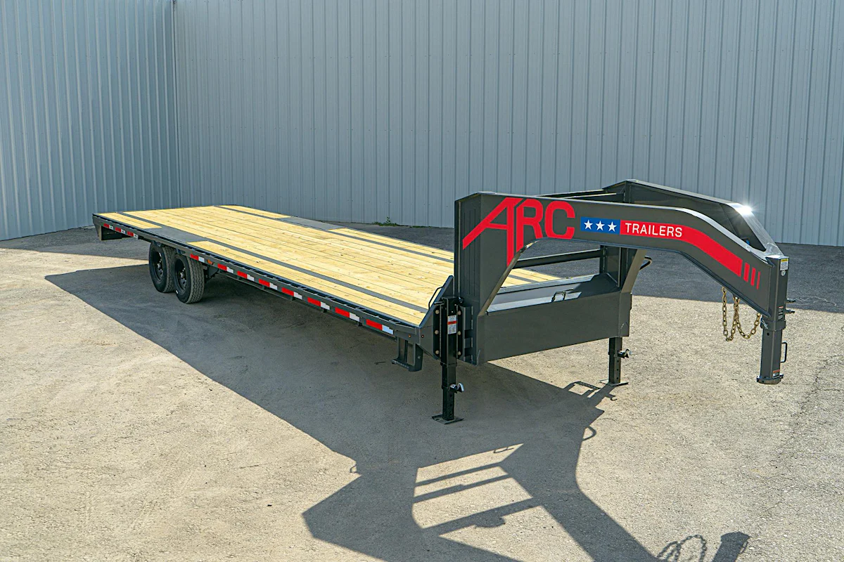 ARC Trailers 32'x102" 14K Gooseneck Flatbed Trailer (GDS) - Stock #91439 - Image 1 of 9 ARC Trailers 32'x102" 14K Gooseneck Flatbed Trailer (GDS) - Stock #91439 - Image 1 of 9
