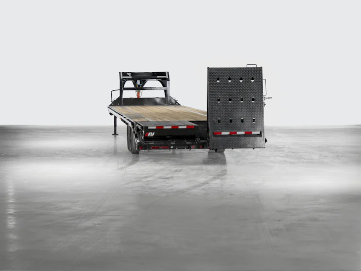 PJ Trailers Low-Pro Flatdeck With 8K Singles, studio view 16