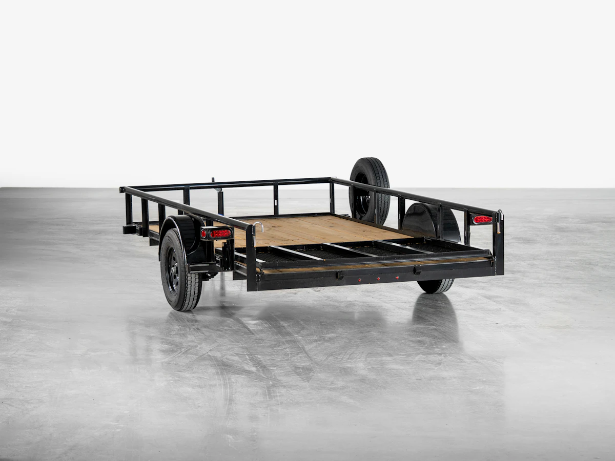 Texas Bragg 6x12 Pipe-Top Utility Trailer with 4 ft Ramp Gate for Sale ...