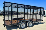 Texas Bragg 16'x77" Landscape Trash Trailer w/ Tandem Axle (LT) Stock #90884 - Thumbnail 3
