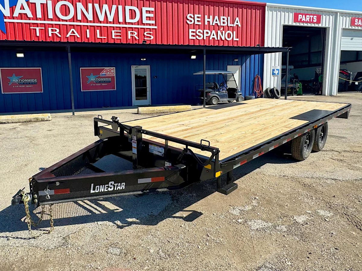 LoneStar 20'x102" 8" I-beam Deckover Trailer - Stock #92554 - Image 1 of 3 LoneStar 20'x102" 8" I-beam Deckover Trailer - Stock #92554 - Image 1 of 3