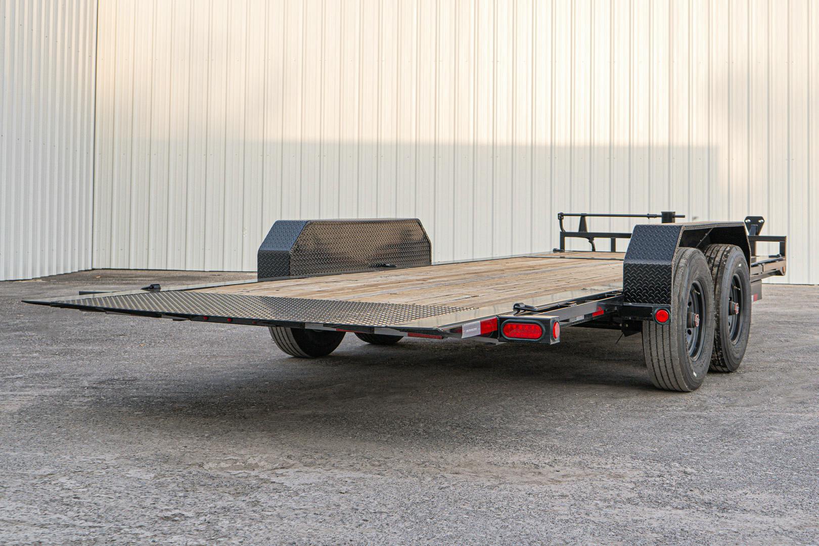 PJ Trailers 20'x82" 6" Channel Hydraulic Equipment Gravity Tilt Trailer (TJ)