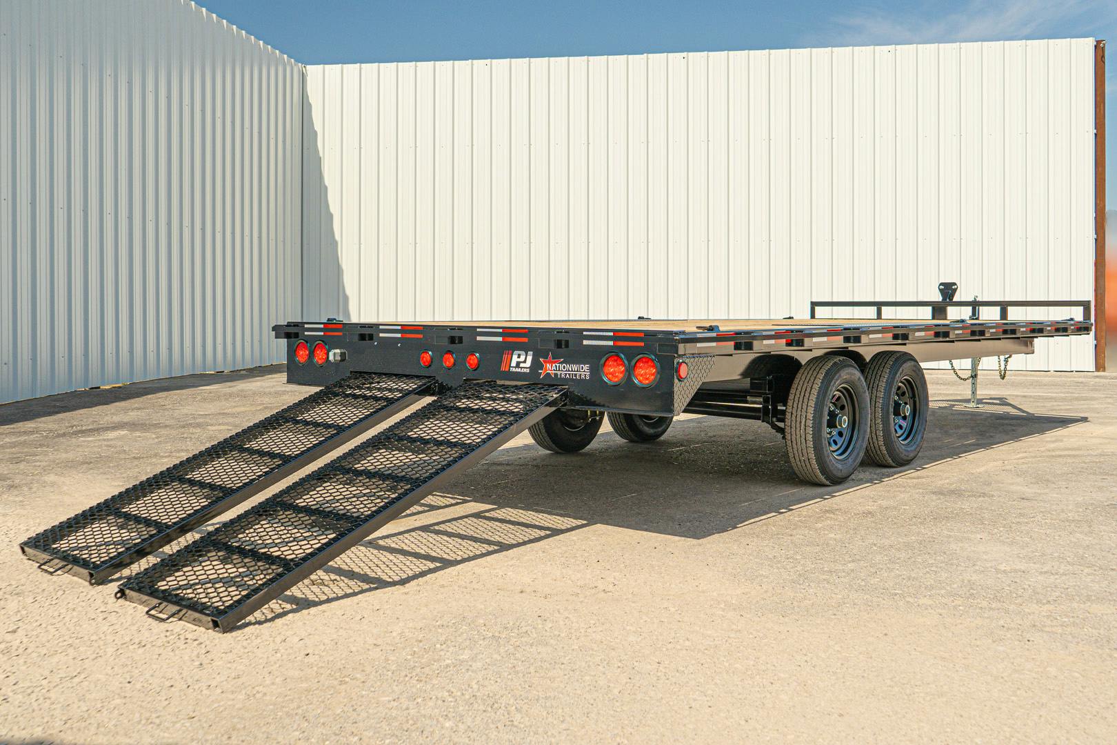 PJ Trailers 20'x101" Med. Duty 6" Channel Deckover Flatbed Trailer (L6)