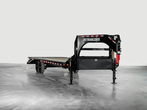 PJ Trailers 20'x102" Gooseneck Low Pro Flatbed Trailer w/ Singles (LS)