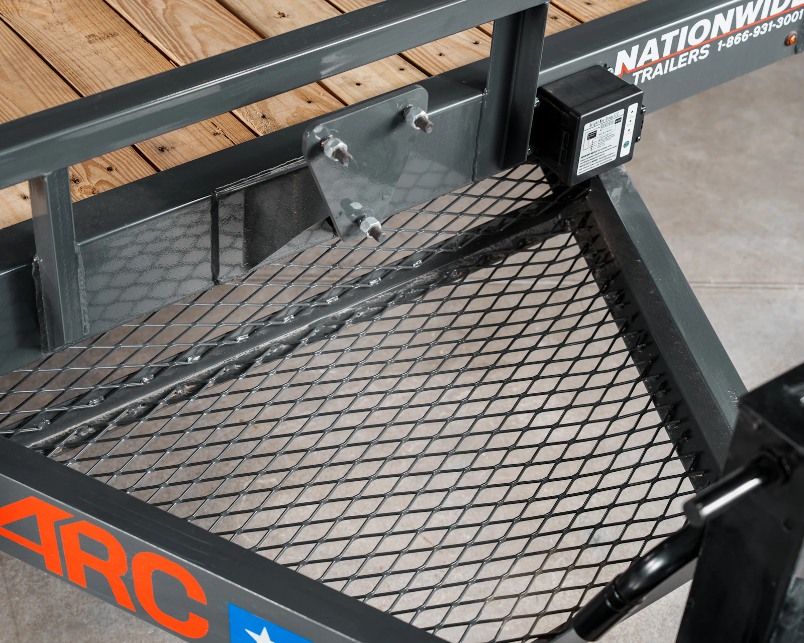 Grey ARC Trailers BEG 20-foot 14K bumper-pull equipment trailer, studio gallery image 11