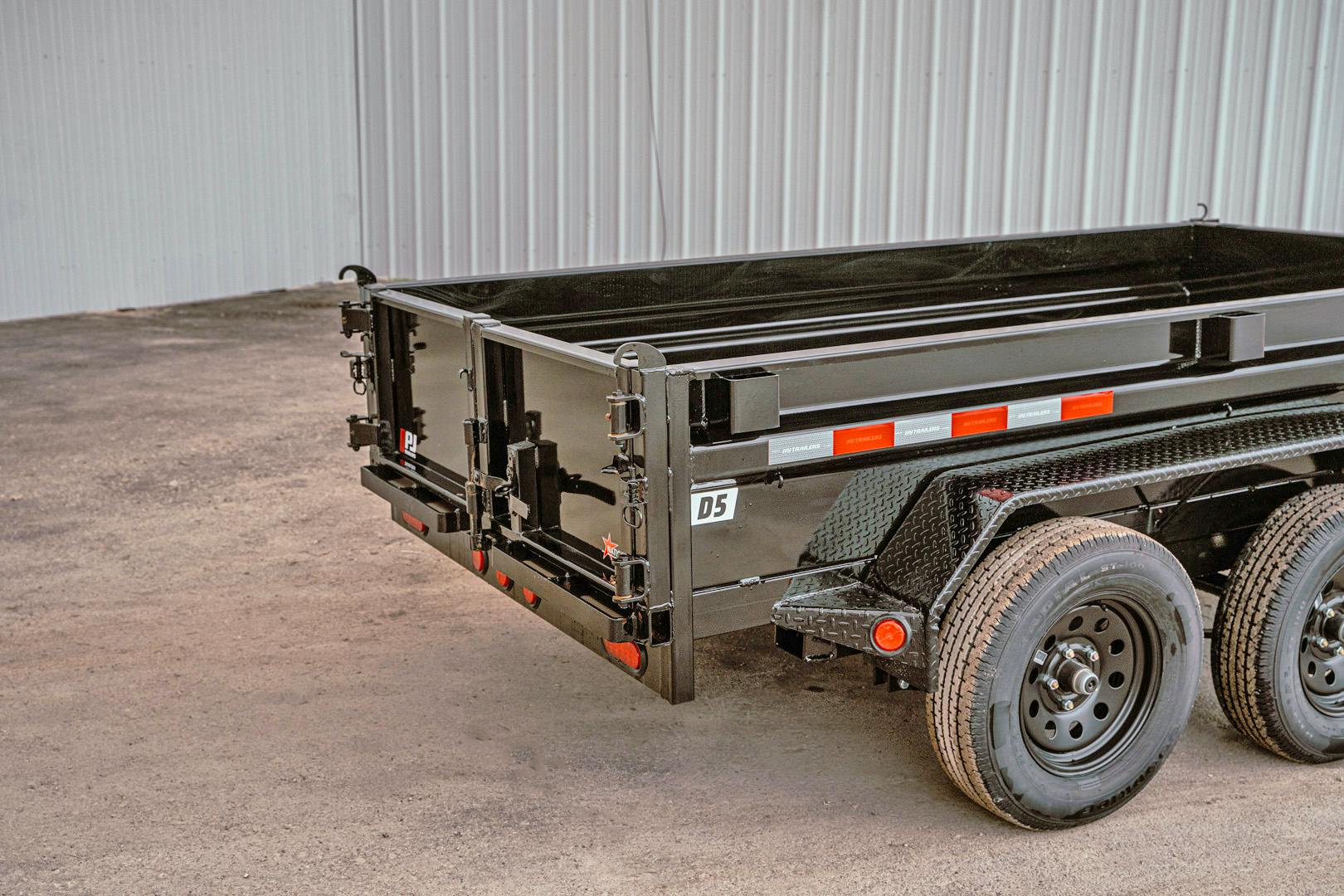 PJ Trailers 10'x60" Hydraulic Dump Trailer w/ 18" Sides (D5)