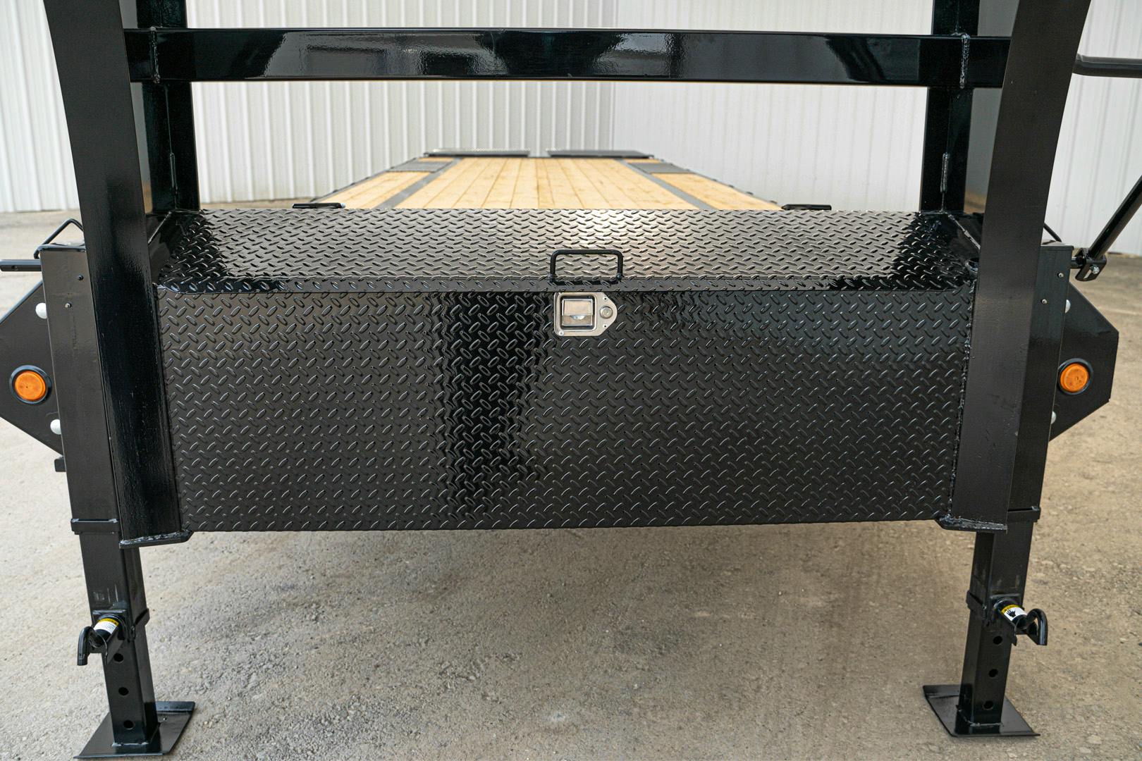 PJ Trailers 32'x102" Gooseneck Low Pro Flatbed Trailer w/ Singles (LS)