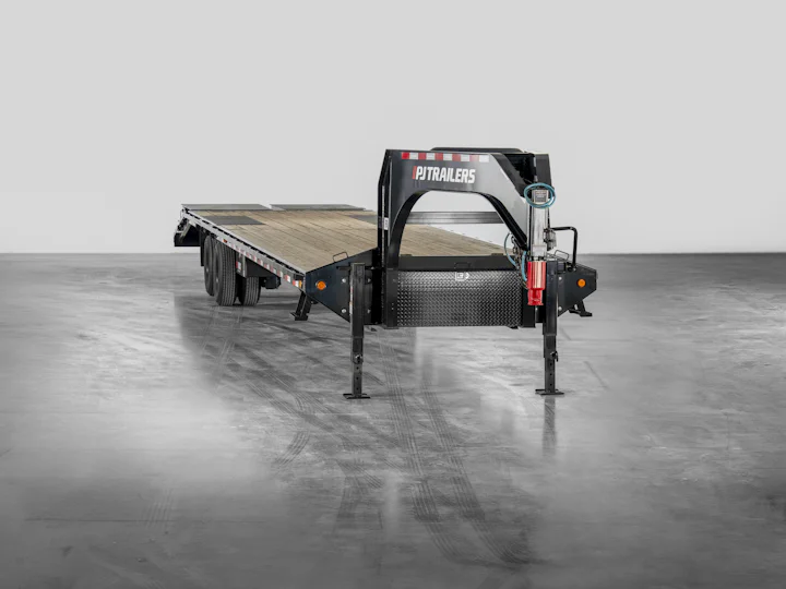 PJ Trailers Classic Flatdeck With Duals, studio view 2