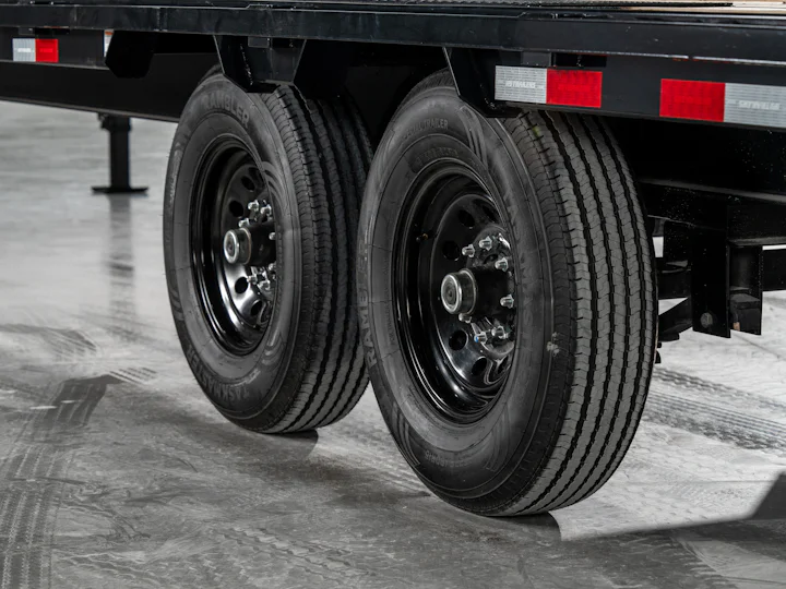 PJ Trailers Quest Flatdeck With Singles, studio view 22