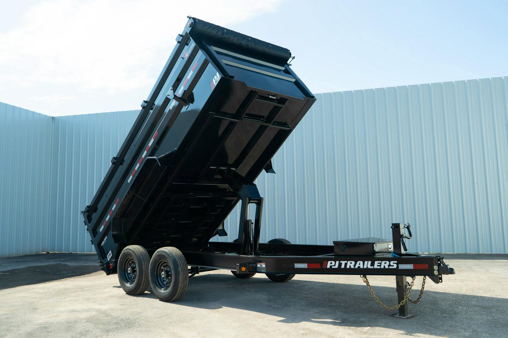 PJ Trailers 14'x83" Low Pro High Side Dump Trailer w/ 4' Sides (DM)