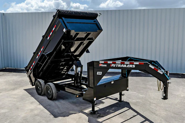 PJ Trailers 14'x83" Low Pro High Side Dump Trailer w/ 3' Sides (DM)